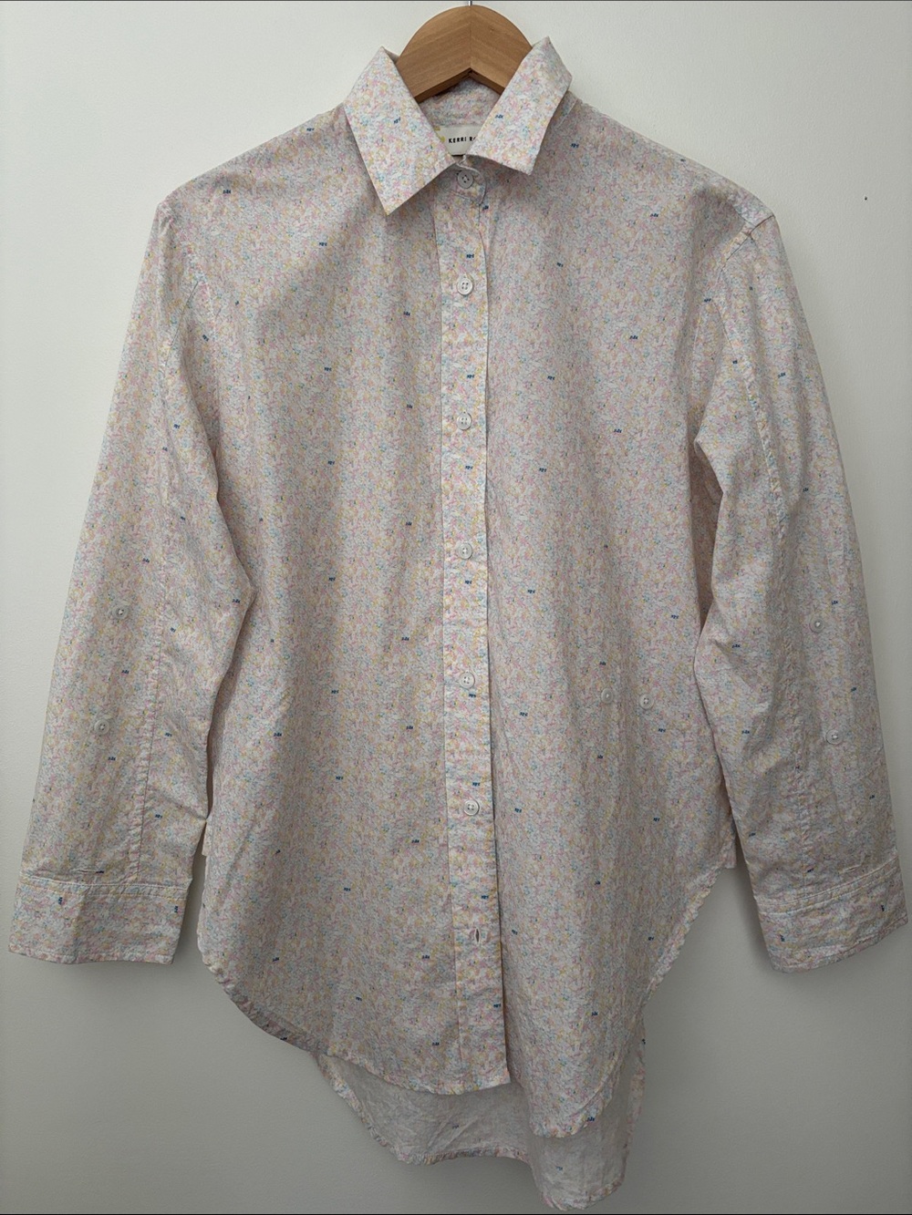 NWT Kerri Rosenthal Jack Sweetie Pie Button Down Multi Shirt Top Casual Size XS